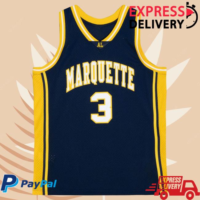 Official Moda3 Mitchell And Ness Marquette Dwyane Wade '02-03 Swingman Jersey Tank New Shirt