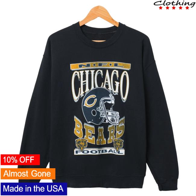 Official Junk Food Apparel Clothing Store Shop Junkfoodclothing Chicago Bears Football Helmet Flea Market Pull Over Hoodie