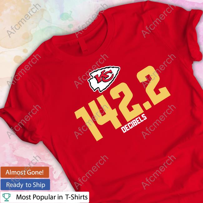 Official Kansas City Chiefs 1422 Decibels Tee Shirt