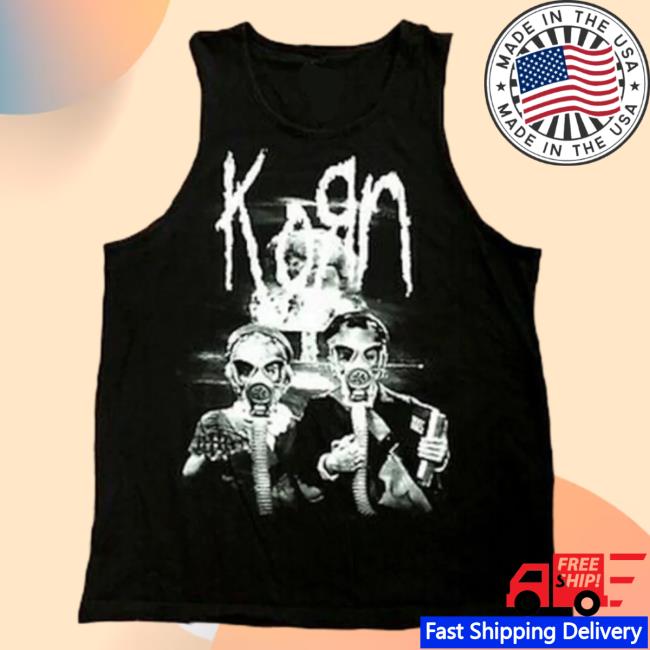 Official Korn Clothing Store Shop Merch Korn Gas Mask Tank Top Tee