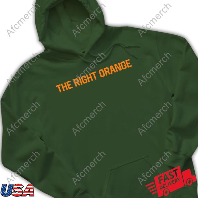 The Volunteer Club Store The Right Orange T-Shirt The Right Orange Funny