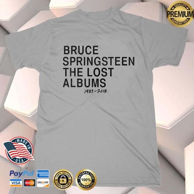 Official Bruce Springsteen Merch Store Tracks II: The Lost Albums Tshirt - Grey