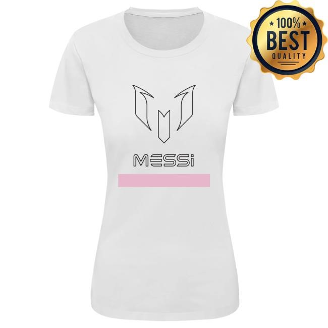 Official Messi Merch Store Lionel Messi Meet Me In Miami Outline Logo Ss T-Shirt Messi Clothing Shop