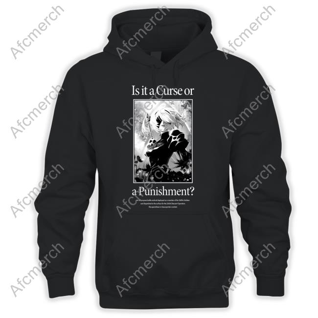 Amiami Merch Is It A Curse Or A Punishment Tee Shirt