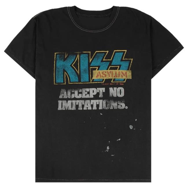 Kiss x Lost Love: Accept No Imitations Upcycled Shirts Kiss Band Official Merch Store