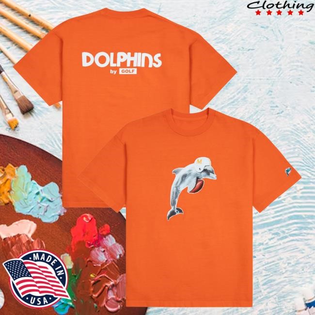 Official Golf Wang Merch Dolphins Cutout Tshirt by Golf Wang x NFL