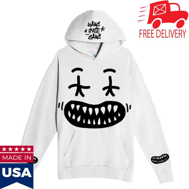 Official Hang Over Gang Merch "Smiley" Hooded Sweatshirt