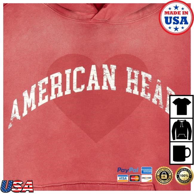 Official Benson Boone Merch Store American Heart Red Hoodies BensonBoone
