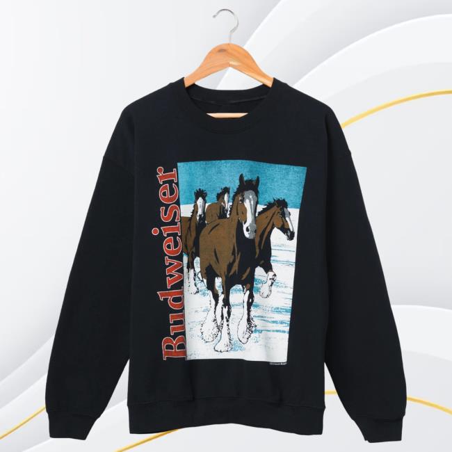 Official Junk Food Clothing Shop Junkfoodclothing Budweiser Cyldesdale Flea Market Pullover Hoodie Junk Food Store Shop