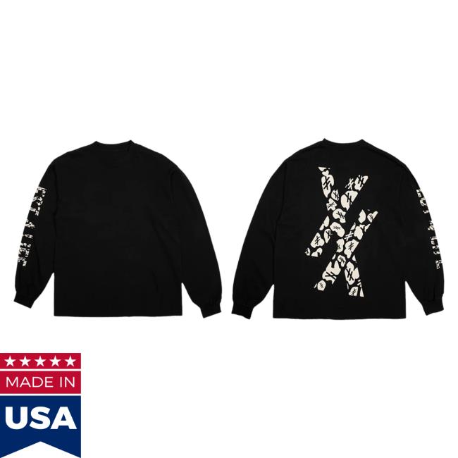 Official Mgk Merch Store Machine Gun Kelly Patterned Est 4 Life Long Sleeve Tee Shirt Mgk Apparel Clothing Shop