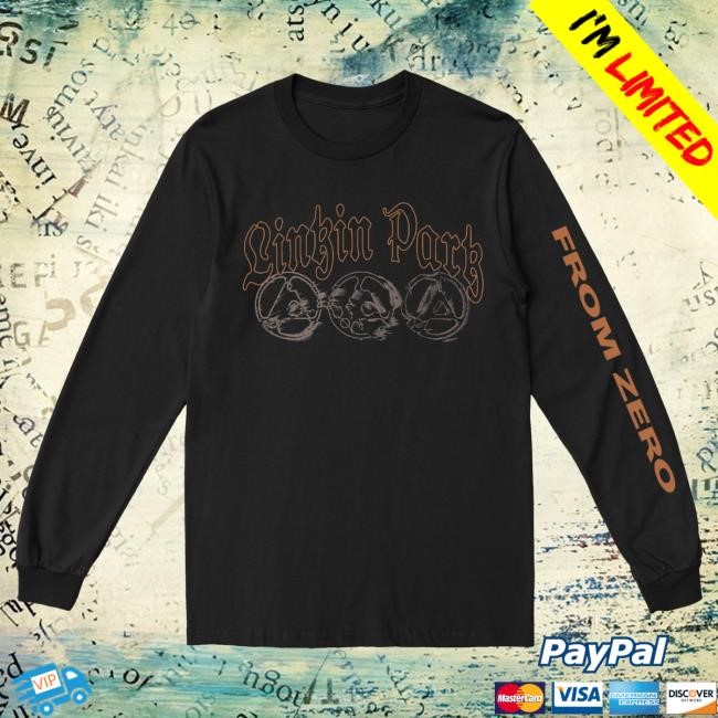 Official Linkin Park Merch Store LP Swept Black Holiday LongSleeve LinkinPark