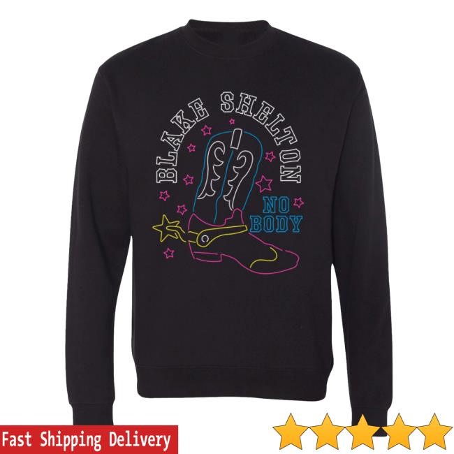 Apparel Blake Shelton | Official Store Blake Shelton No Body 2024 Crewneck Sweatshirt