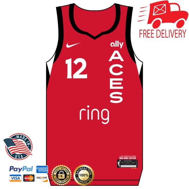 Nike Las Vegas Aces Chelsea Gray Rebel Jersey T Shirt