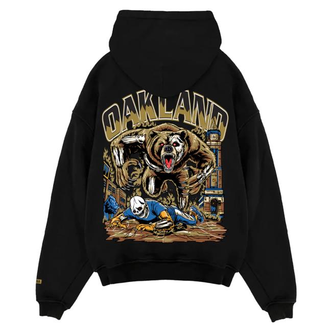 Official Sana Detroit Clothing Store Shop Sana X Oakland Hoodie - Black SanaDetroit