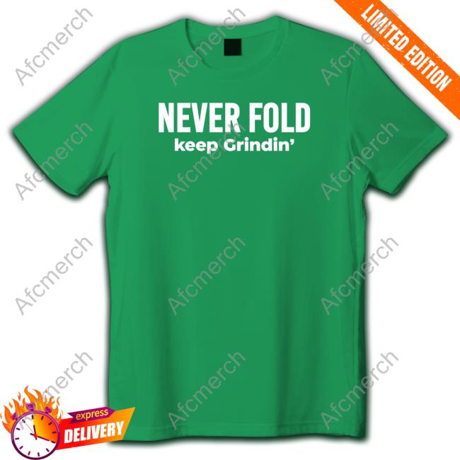Official Miles Sanders Never Fold Keep Grindin' T Shirt