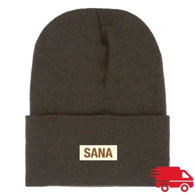 Official Sana Detroit Merch Store Core Beanie- Cream SanaDetroit