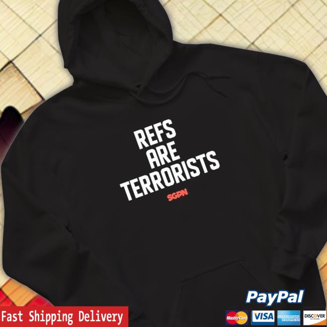 Official Sports Gambling Podcast Refs Are Terrorists Tee Shirts