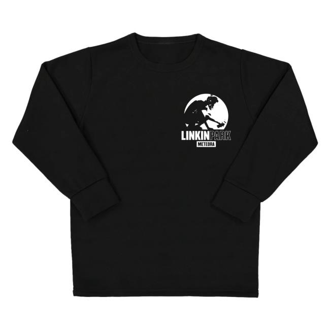 Linkin Park Official Merch Store Meteora Stencil Black Long Sleeve T Shirt for Men & Women Linkin Park Clothing Apparel