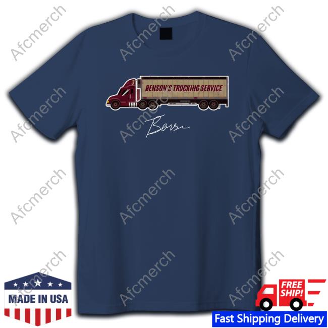 Official Trey Benson College Trucking Service WHT Crewneck Sweatshirt