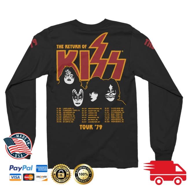 Kiss The Return of KISS '79 Long Sleeve Shirts Kiss Band Official Merch Store