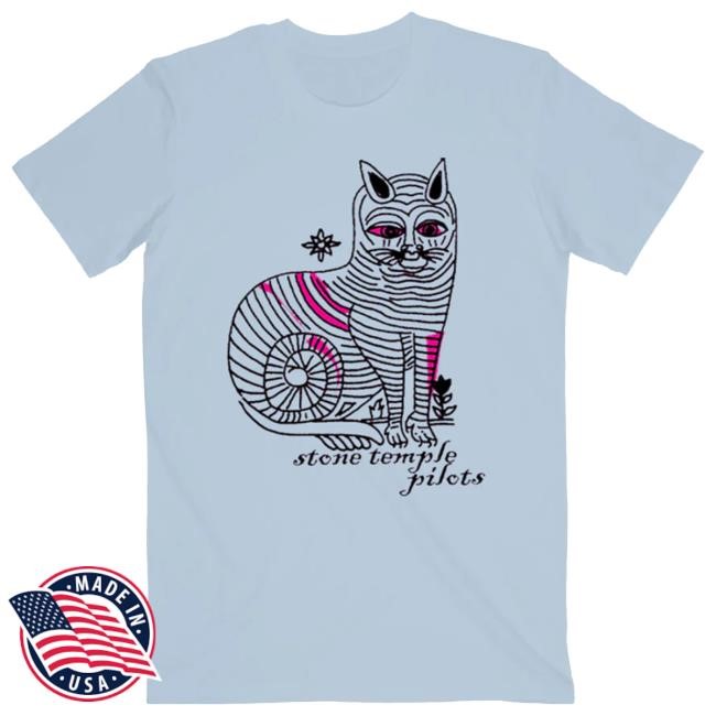 Official Stone Temple Pilots Merch Store Vintage Cat Shirt