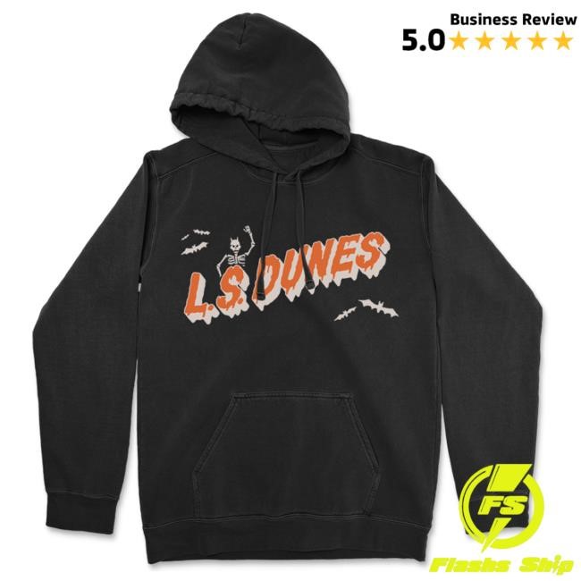 Official Lsdunes Store Shop Ls Dunes Spooky Skeleton Hooded Sweatshirt (Black)