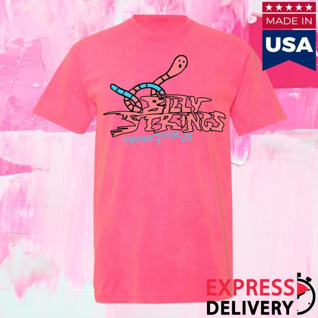 Official Billy Strings Merch Store Shop Billy Strings Pink Worms Shirt (SQUiSHYEYES)