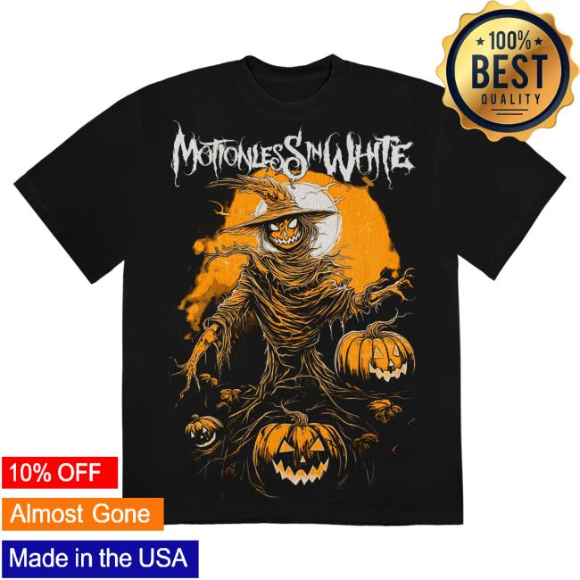 Official Motionless In White Miw Merch Store Scarecrow Crewneck Sweatshirt Black MotionlessInWhite MiwMerch