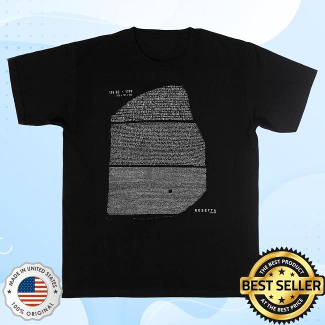 Rosetta Stone Black Unisex Tshirt British Museum Store Shop Official Store Shop