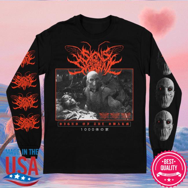 Official Signs Of The Swarm Rising Merch Signs Of The Swarm - Dr Satan Long Sleeve New Shirt Risingmerch