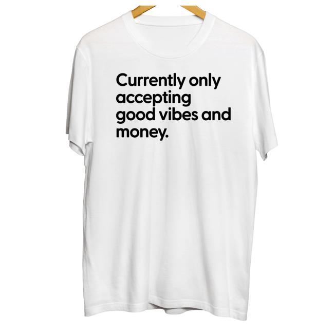 Messinabottle Merch Currently Only Accepting Good Vibes And Money Hooded Sweatshirt