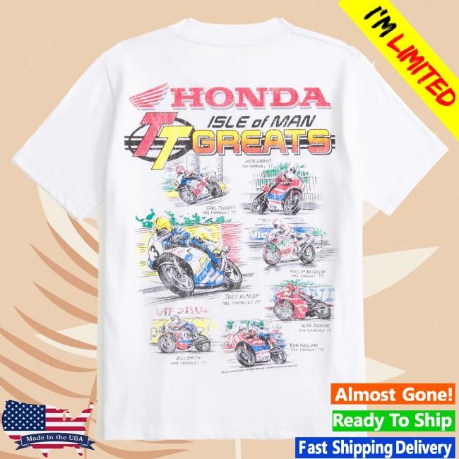 Official Abercrombie And Fitch Merch honda racing graphic Tshirt
