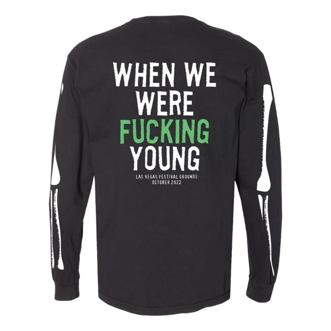 Official When We Were Young Festival 2023 Merch Skeleton Long Sleeve Tee WhenWeWereYoung