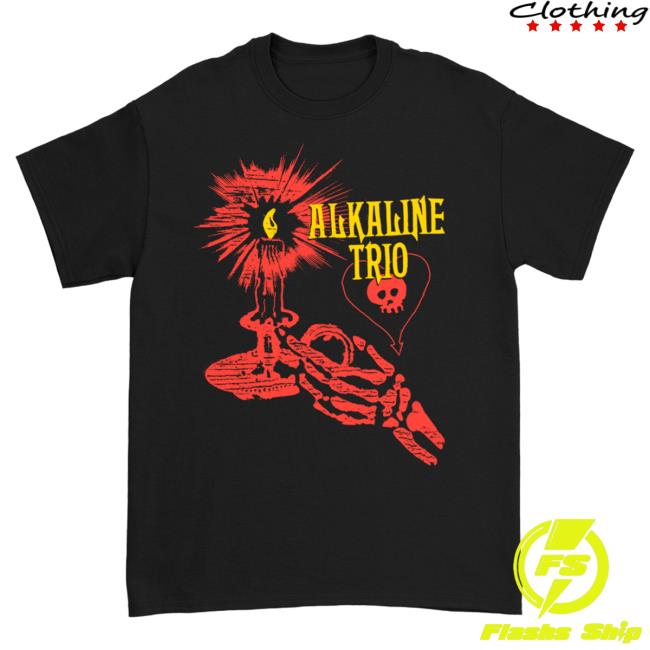 Official Kings Road Merch Store Alkaline Trio Skele-Candle Popover Shirt (Black) AlkalineTrio Kings Road Shop