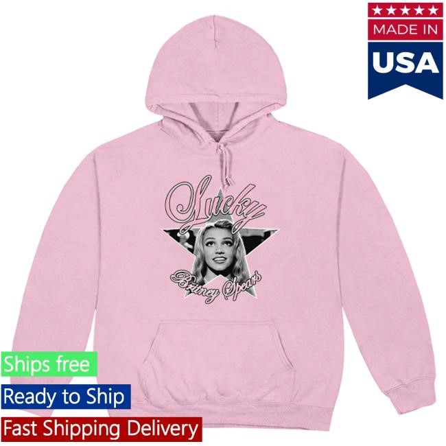 Official Britney Spears Merch Store Britney Spears Lucky Pink Attractive Hoodie BritneySpears
