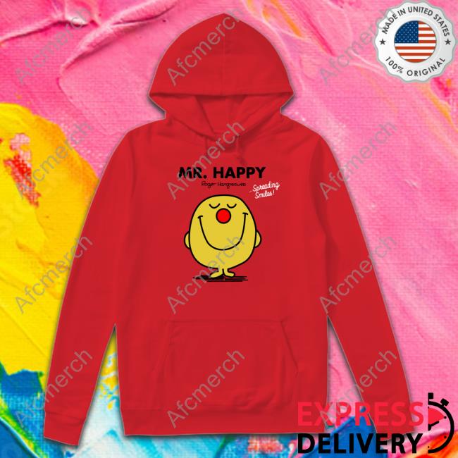Official Mr. Happy TShirts Comic ReLief Red Nose Day