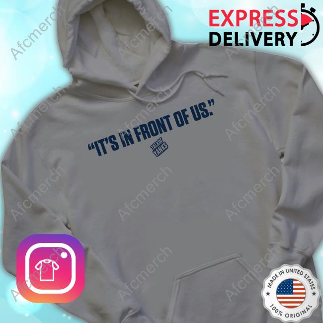 Jomboy Media Merch Talkin' Yanks It's In Front Of Us T-Shirt