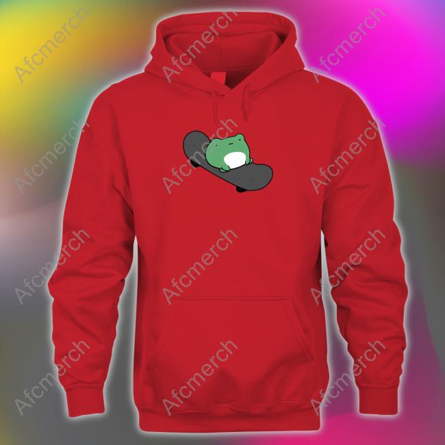 Official Skateboard Frog Long Sleeve Tee Shirt Michelle Of The Otter Skateboard Frog Shirt Michellexotters Hoodie