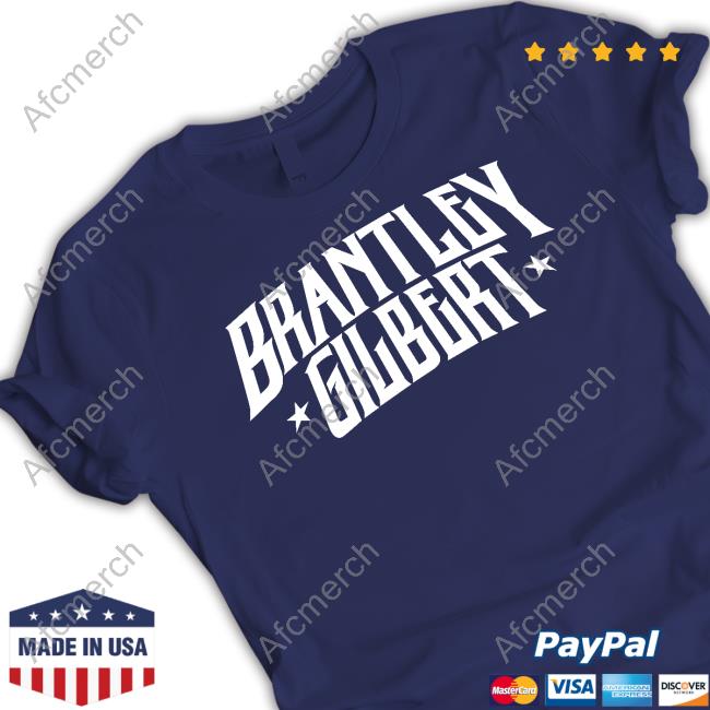 Brantley Gilbert Side Stars Logo T Shirt