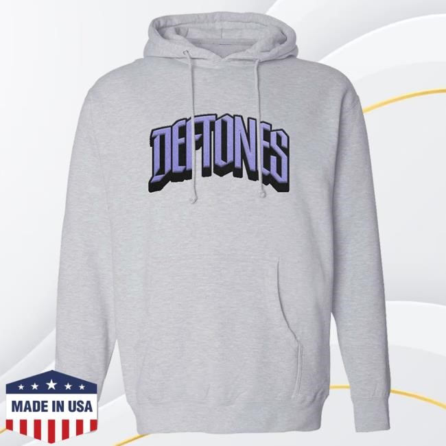 Official Deftones Merch Store Deftones Embroidered Script Logo Popover Sweatshirt Deftones Shop