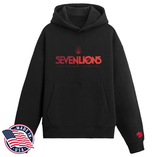 Official Seven Lions Merch Seven Lions - Asleep In The Garden Popover Hoodie