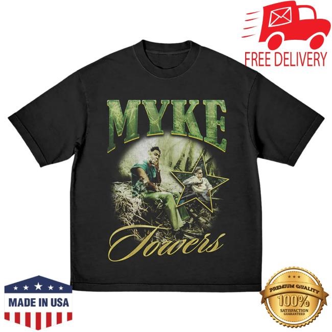 Official Myke Towers Store Shop La Vida Photo Vintage Shirt