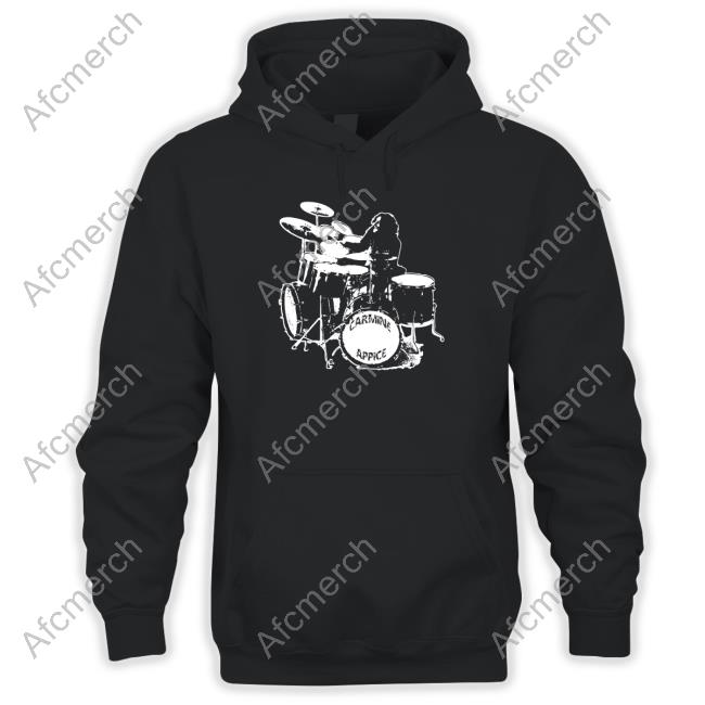 Official Carmine Appice Merch Retro 70's Drum Carmine Appice Hooded