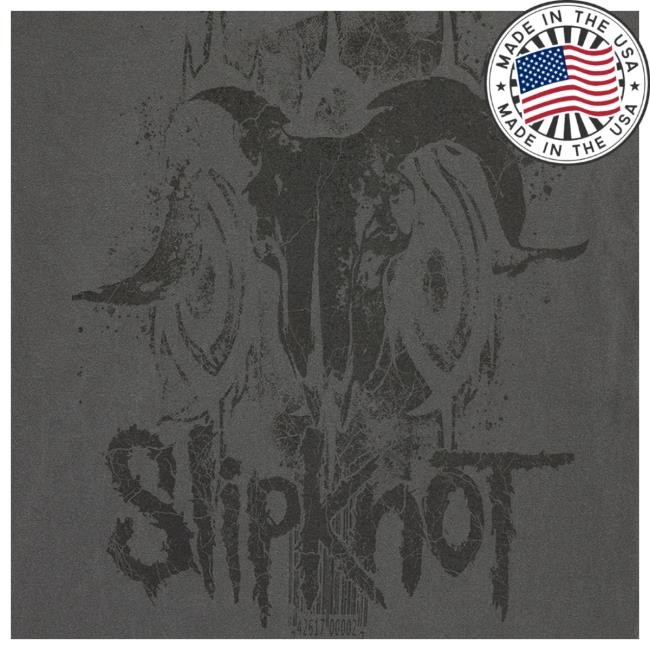 Official Slipknot Official Store Merch Goat Head Grey Shirts