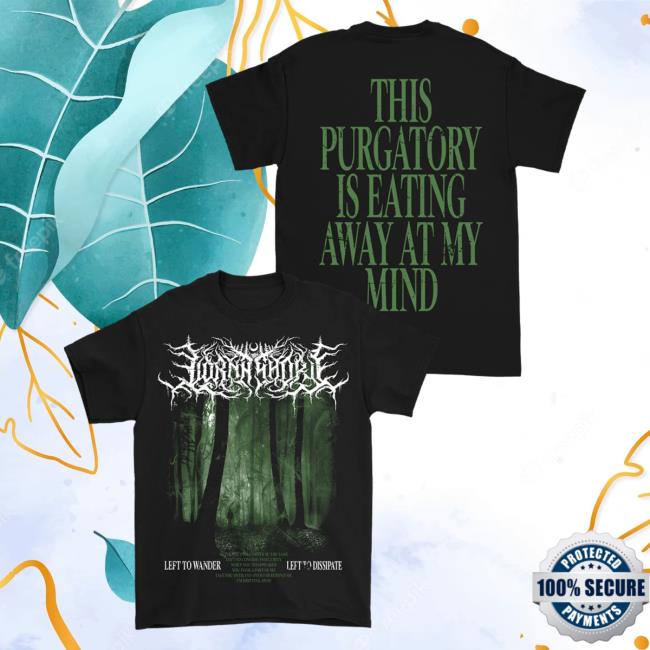 Official Lorna Shore Store Merch Lorna Shore This Purgatory Is Eating Away At My Mind Forest New Shirt Black LornaShore