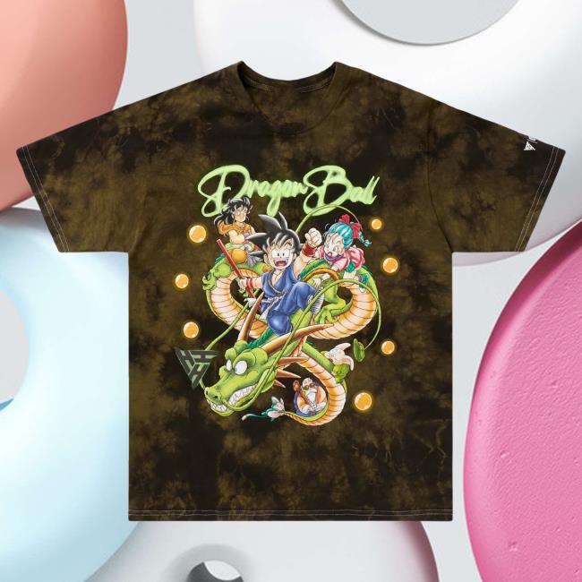 Official Hypland Clothing Merch Store Hypland Db Shenron Air Brush New Shirt (Tie Dye)