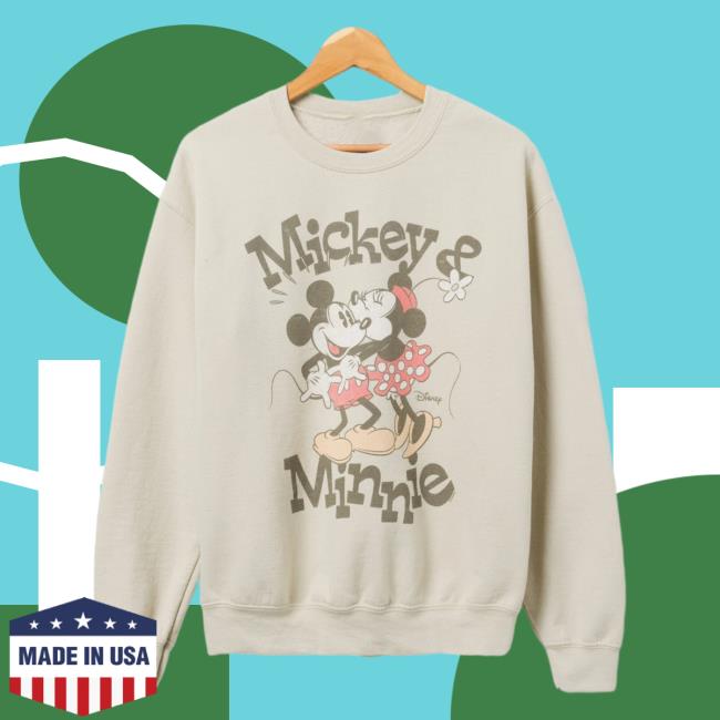 Official Junk Food Apparel Clothing Store Shop Junkfoodclothing Vintage Mickey & Minnie Flea Market Sweatshirt