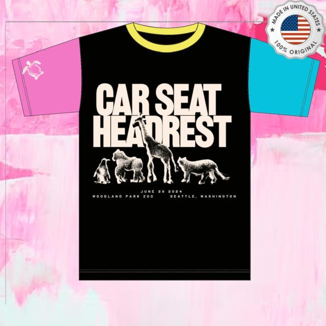 Woodland Park Zoo Animal Colorblock Shirt Car Seat Headrest