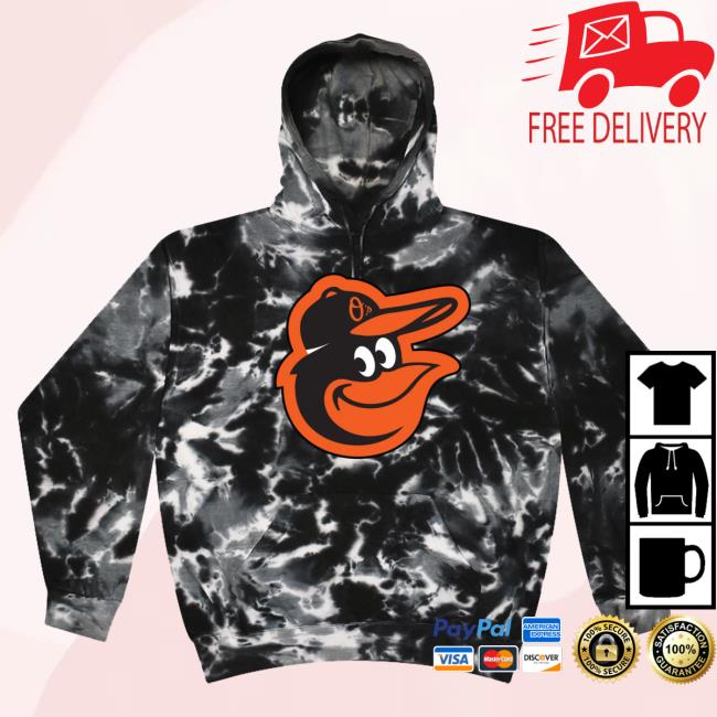 Official Dicks Sporting Goods Stitches Baltimore Orioles Black Tie Dye Attractive Hoodie Tie-Dye Dickssportinggoods