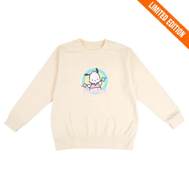 Official Sanrio Apparel Clothing Merch Store Shop Pochacco Circle Popover Sweatshirt